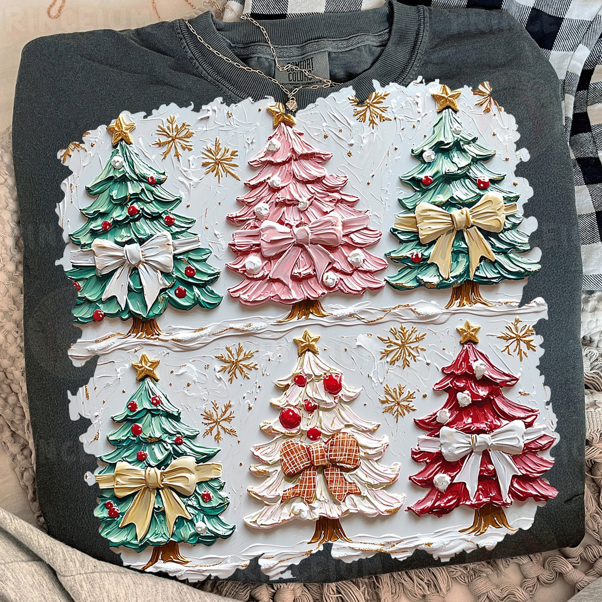 Puffy Paint Christmas Trees