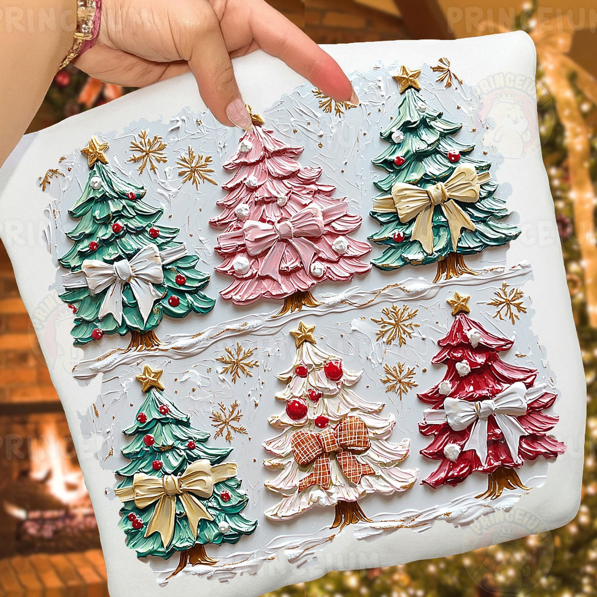 Puffy Paint Christmas Trees