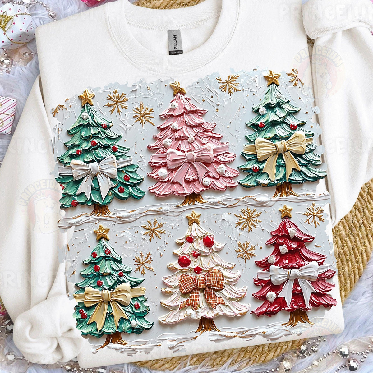 Puffy Paint Christmas Trees