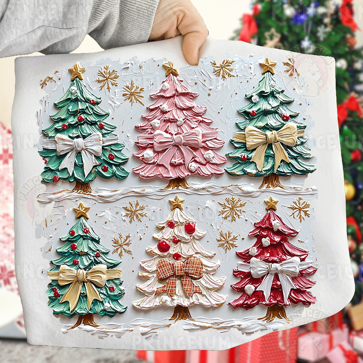 Puffy Paint Christmas Trees