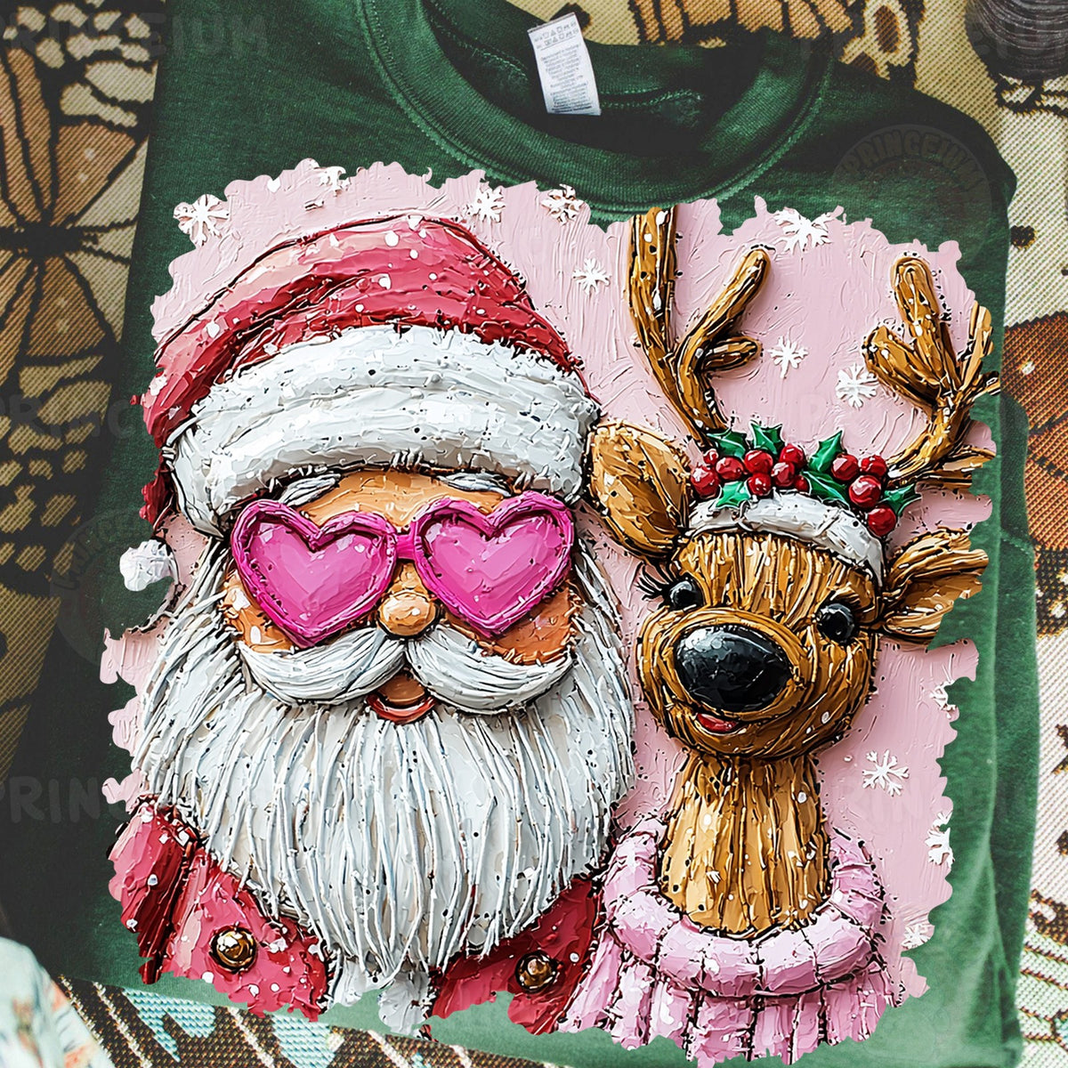 Santa & Reindeer Besties