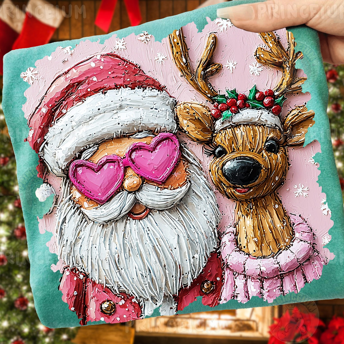 Santa & Reindeer Besties