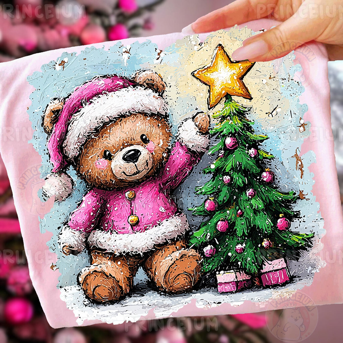 Teddy Bear Christmas Star