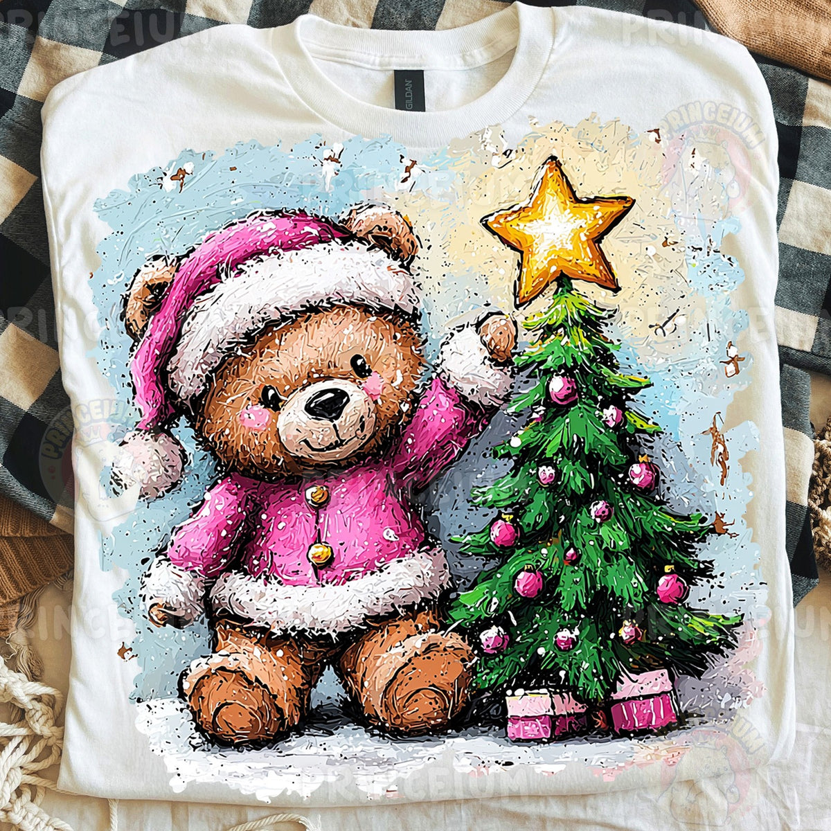 Teddy Bear Christmas Star