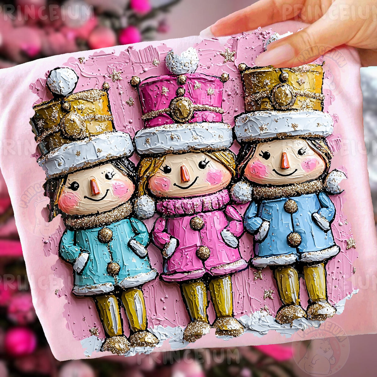 Pink Nutcracker Trio