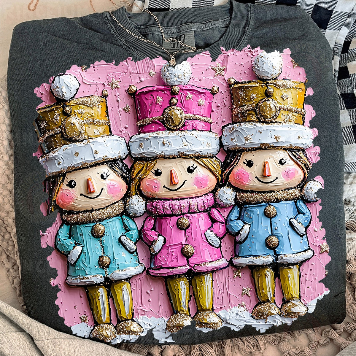 Pink Nutcracker Trio