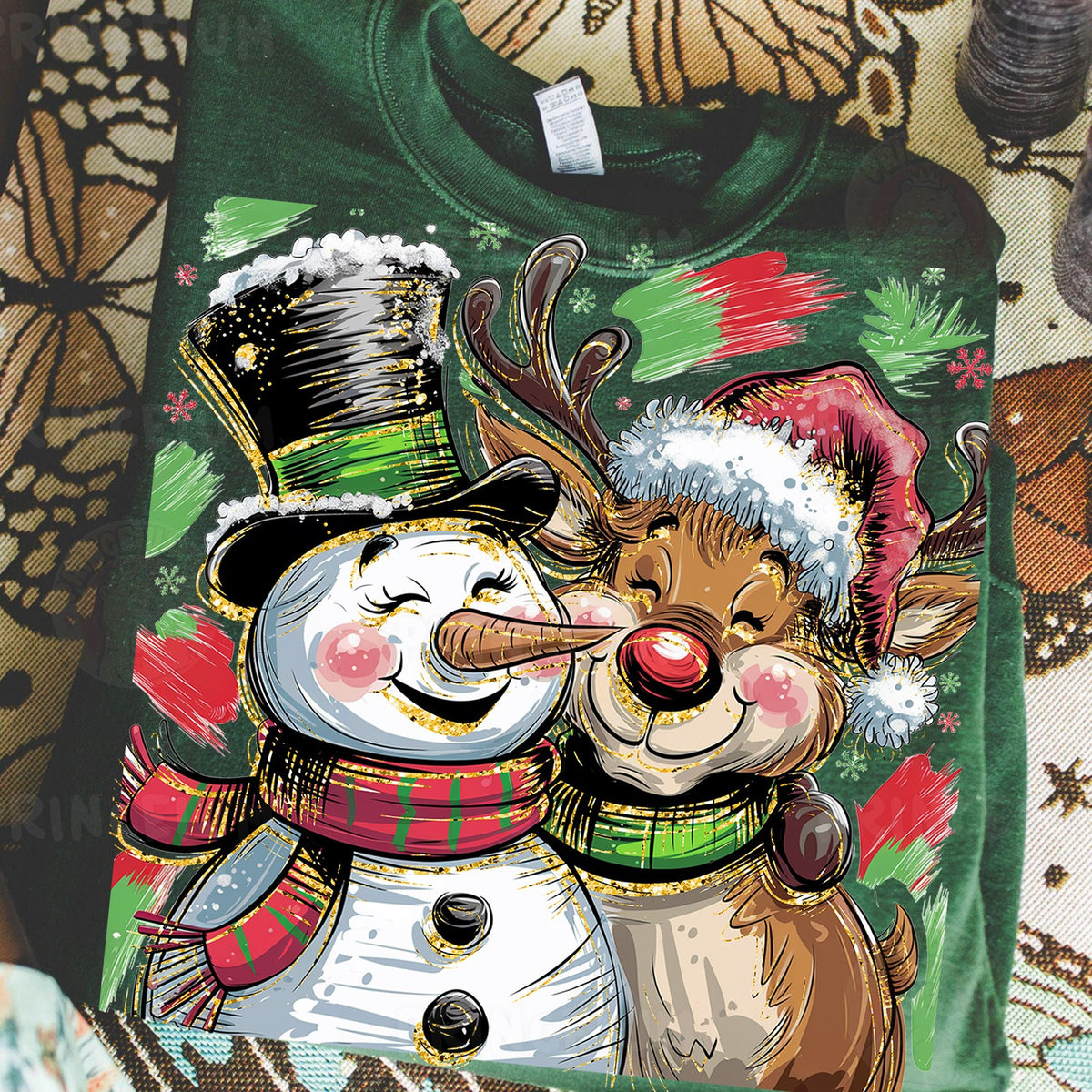 Snowman and Reindeer Friends