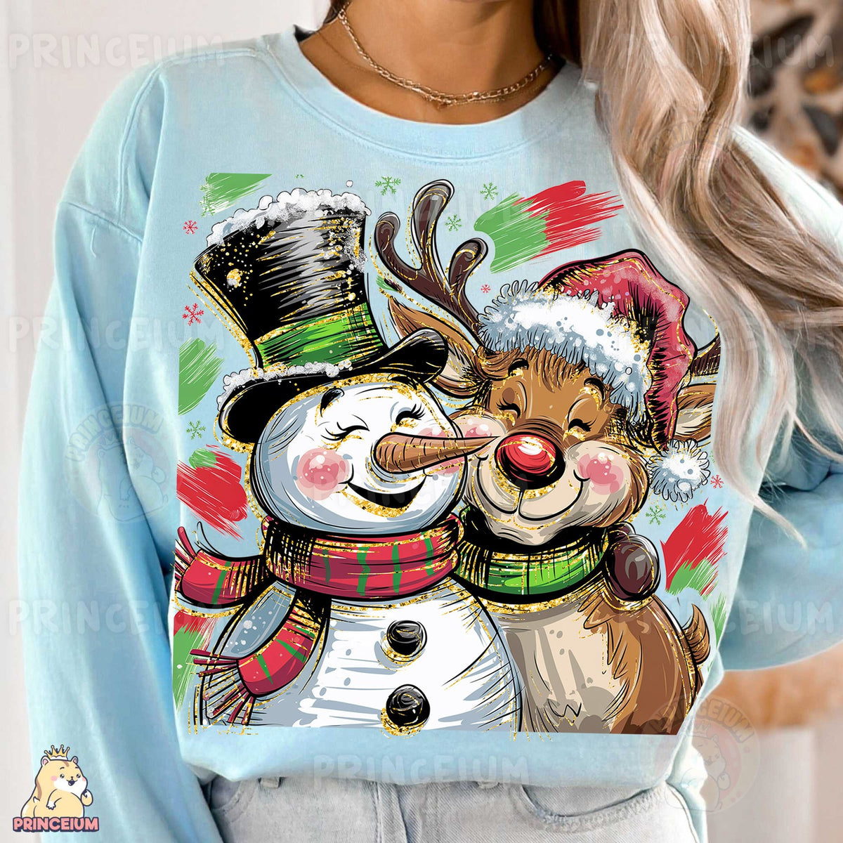 Snowman and Reindeer Friends