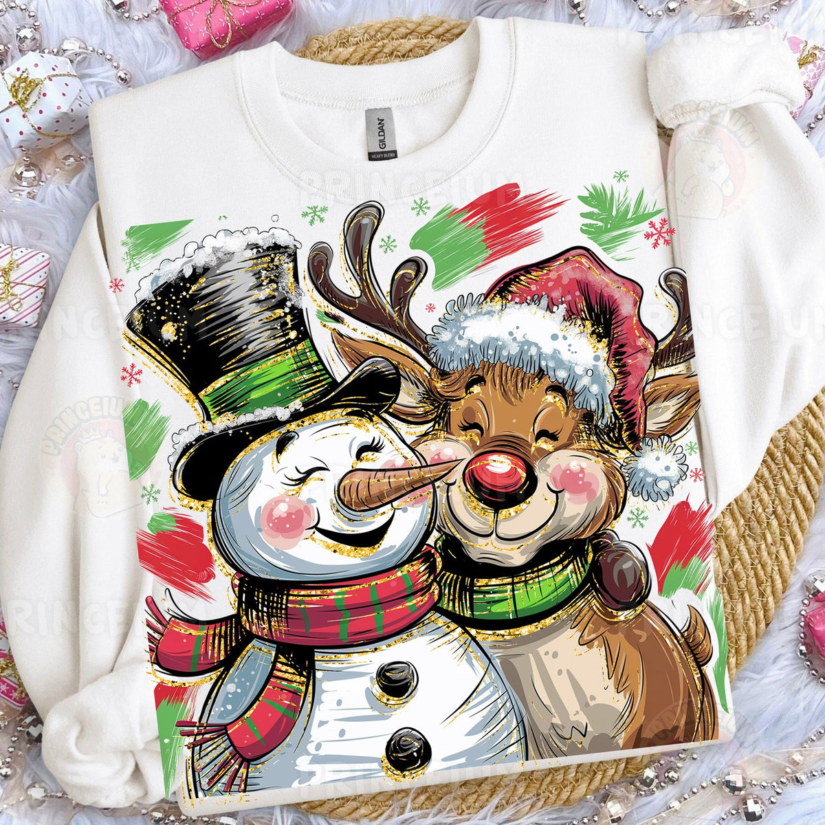 Snowman and Reindeer Friends