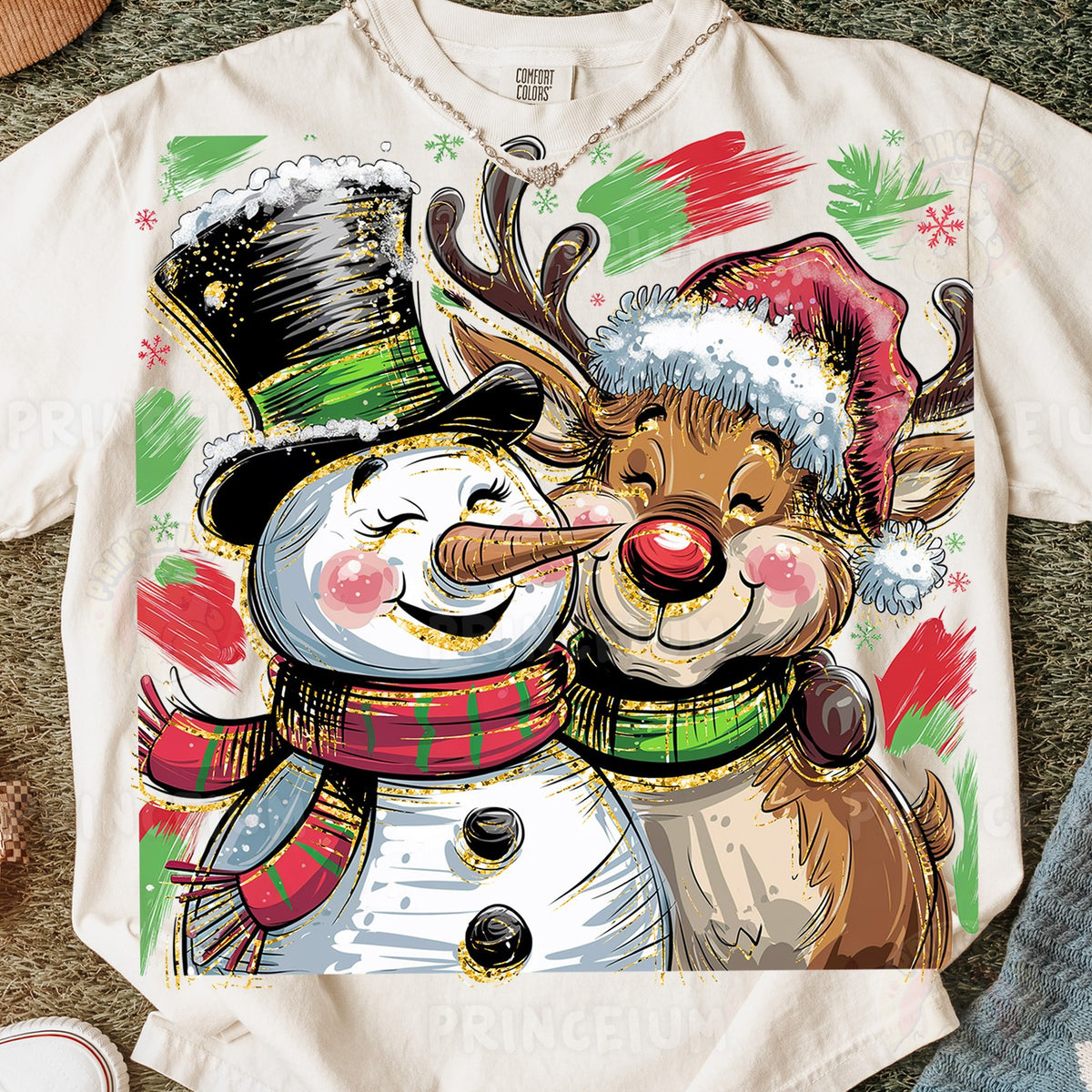 Snowman and Reindeer Friends