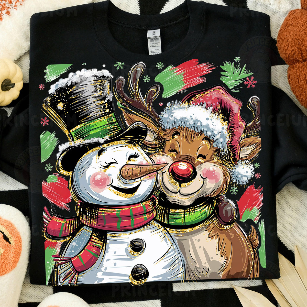 Snowman and Reindeer Friends