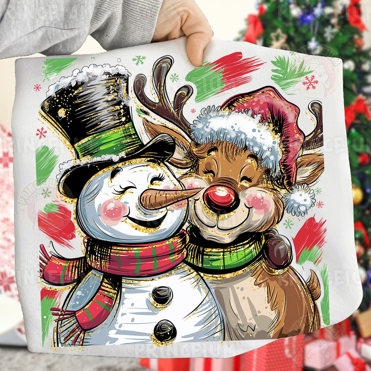 Snowman and Reindeer Friends