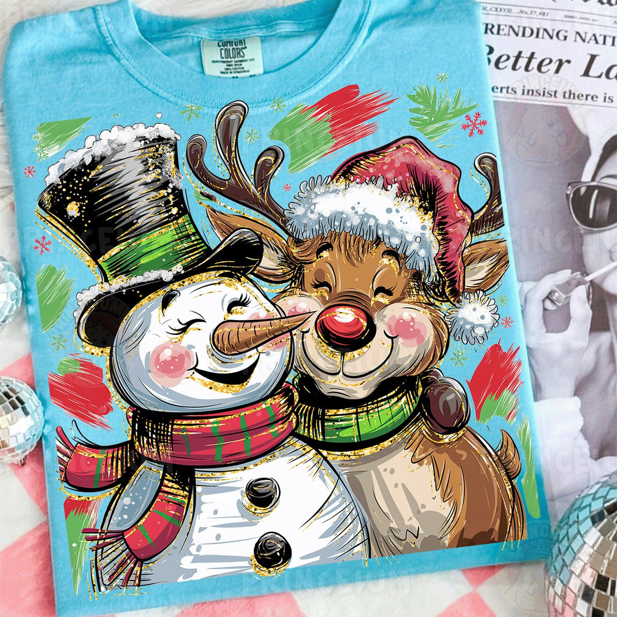 Snowman and Reindeer Friends