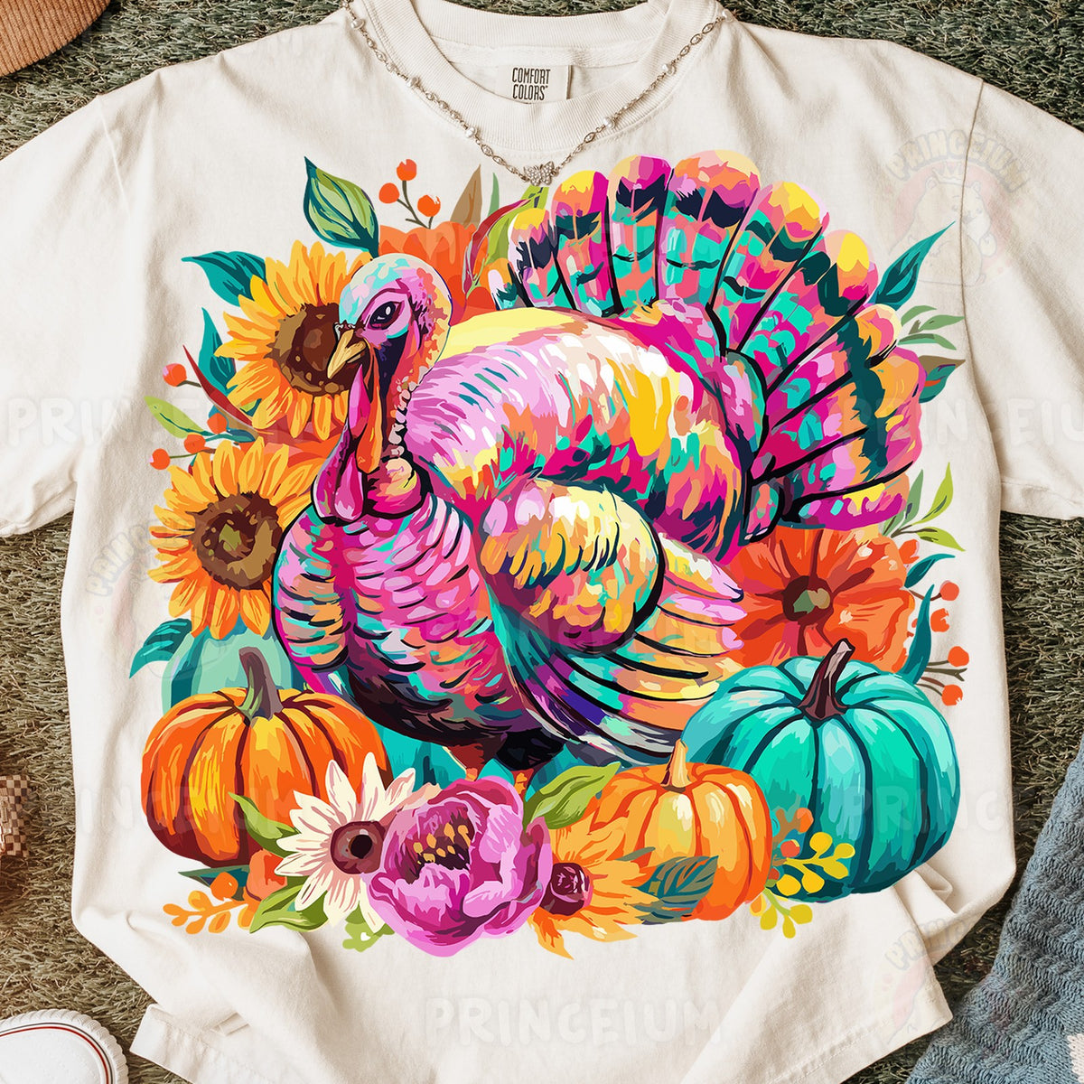Colorful Harvest Turkey