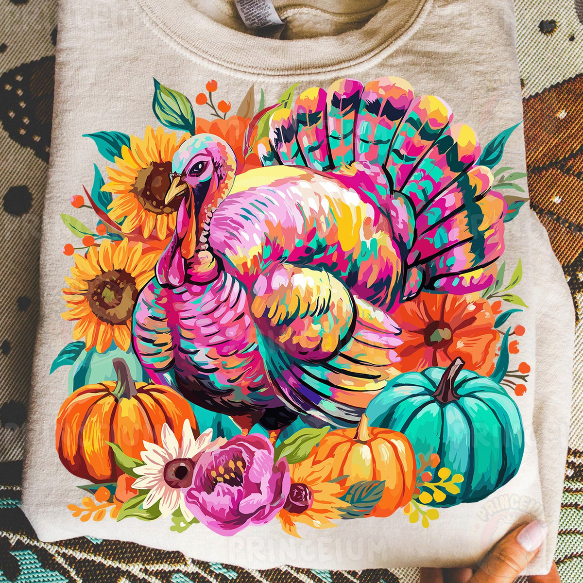 Colorful Harvest Turkey