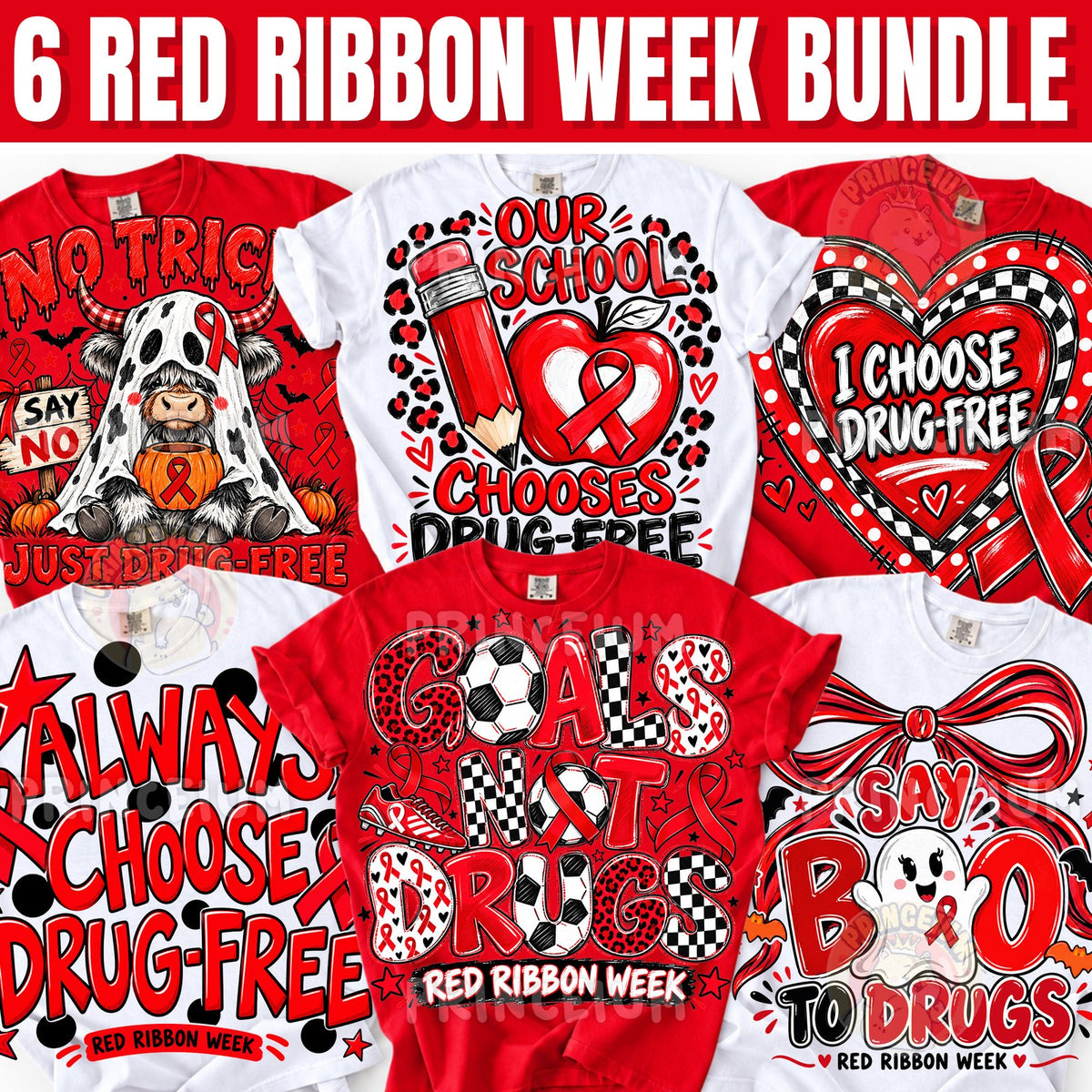 Say Boo to Drugs & Goals Not Drugs Red Ribbon Week Bundle