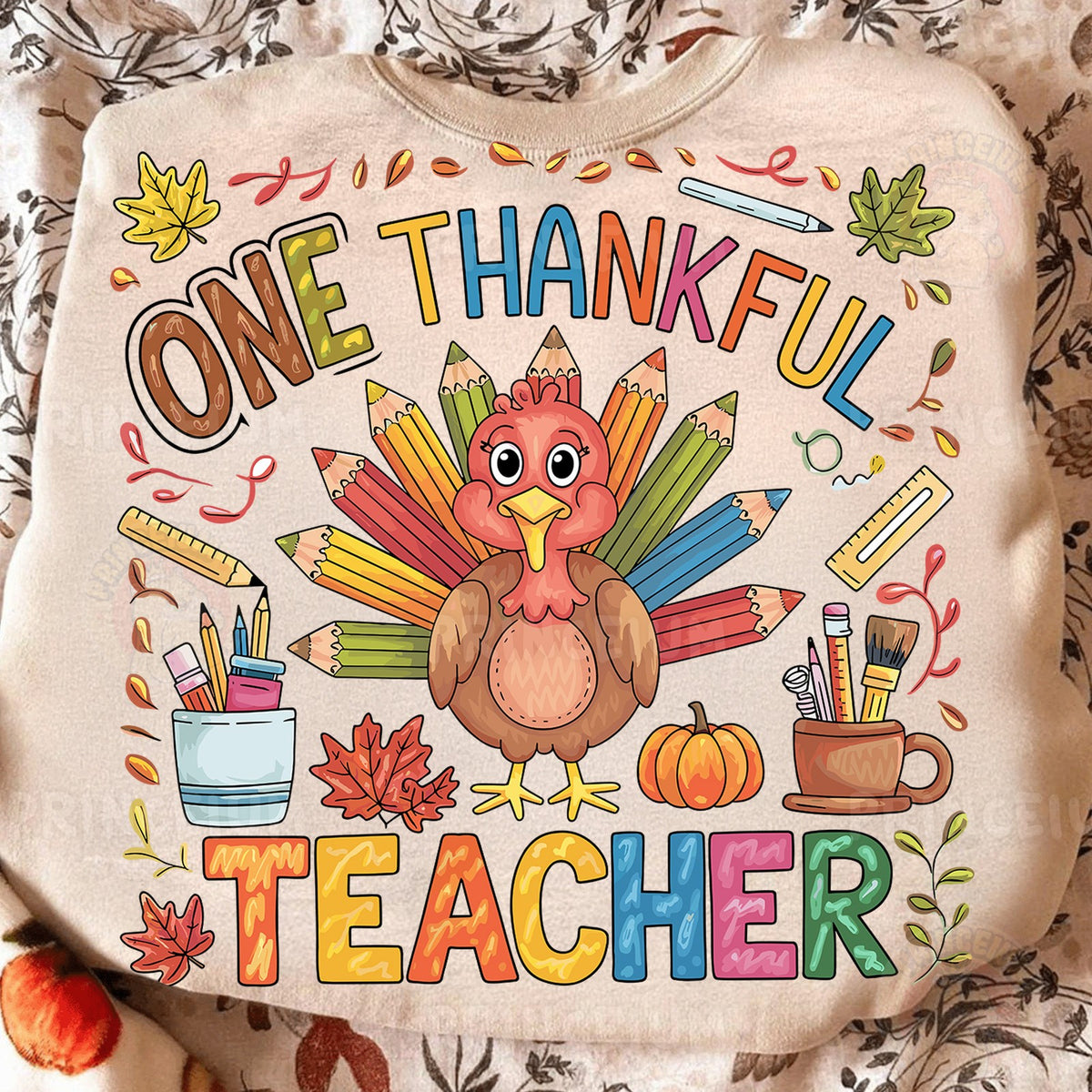 One Thankful Teacher Turkey