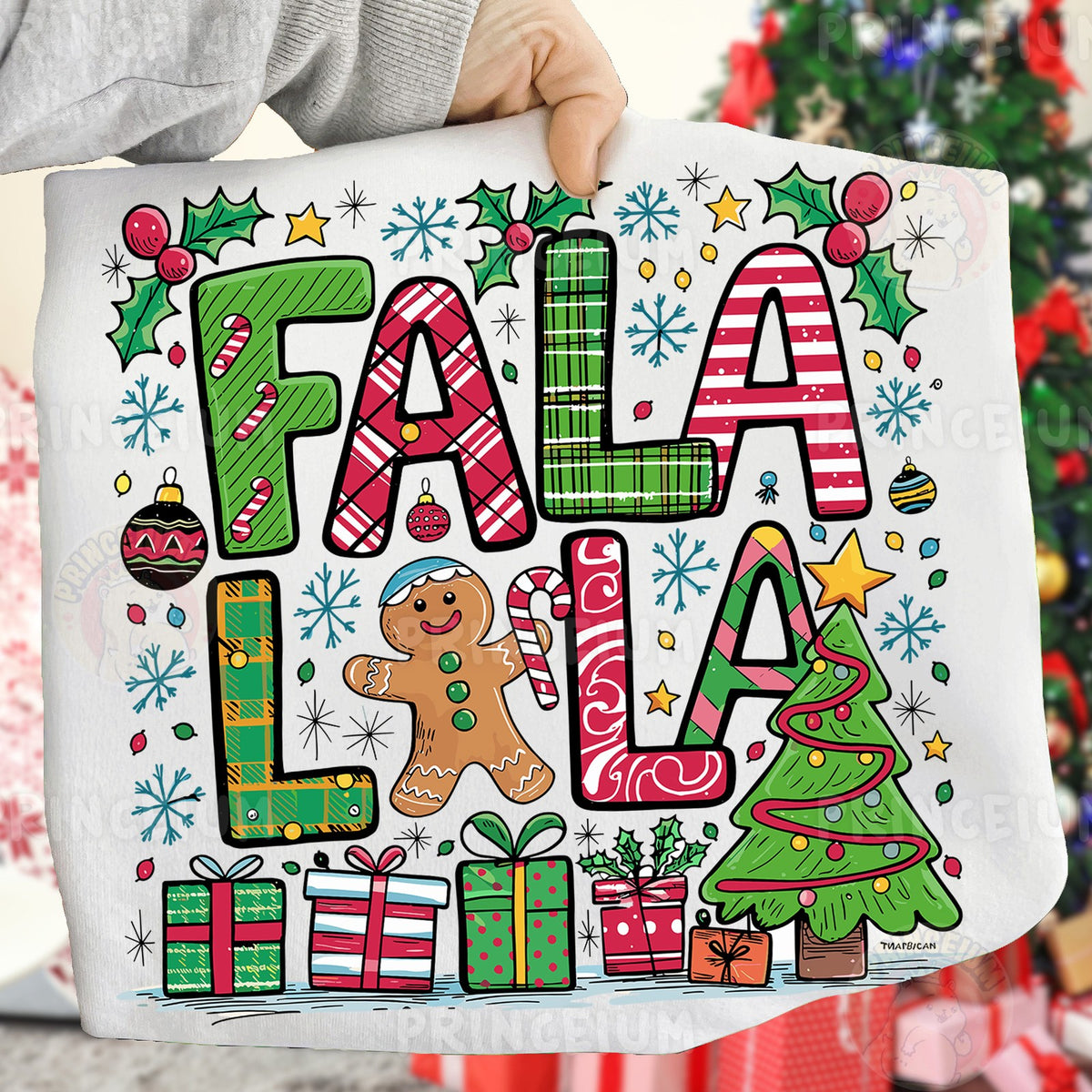 Fa La La Christmas Doodle