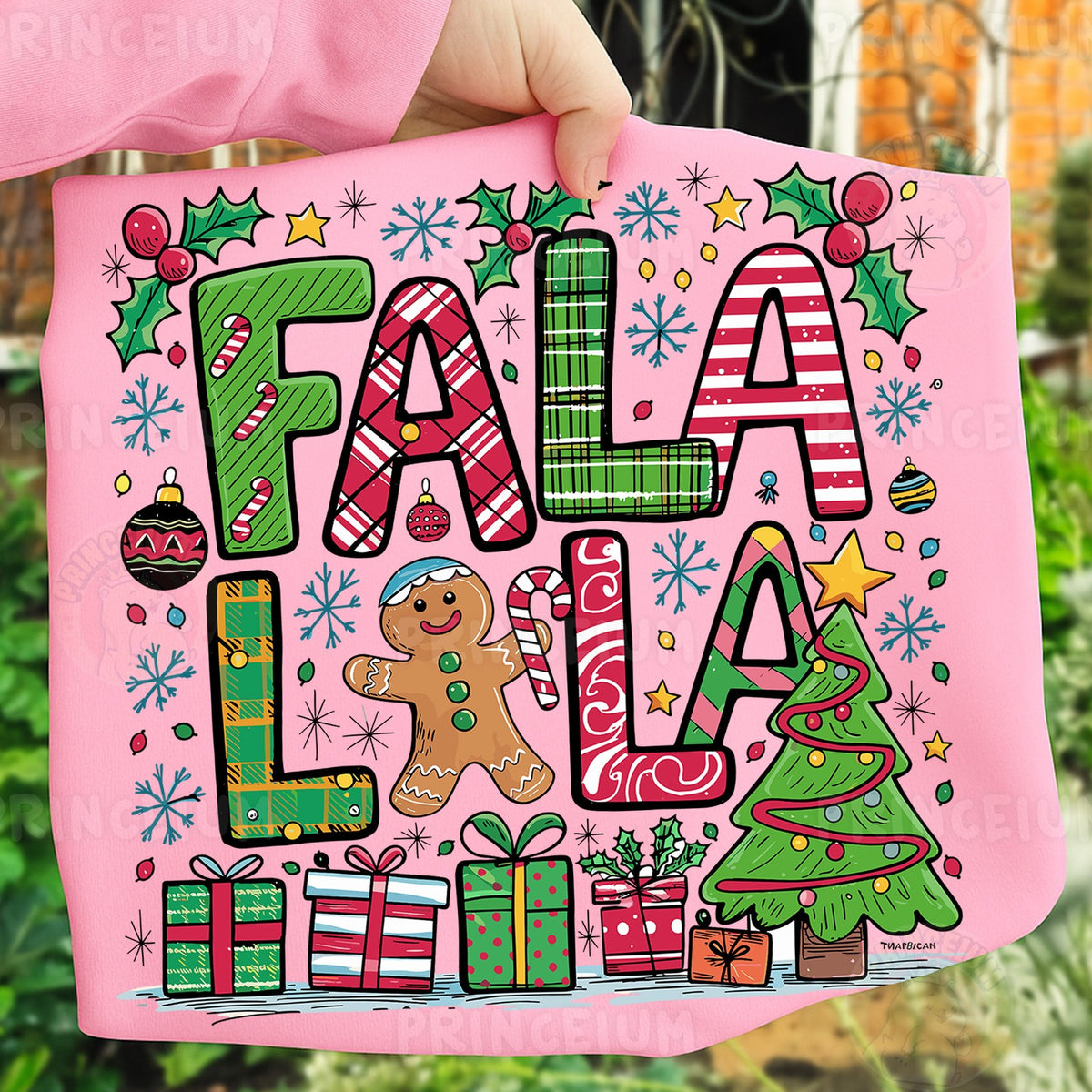 Fa La La Christmas Doodle