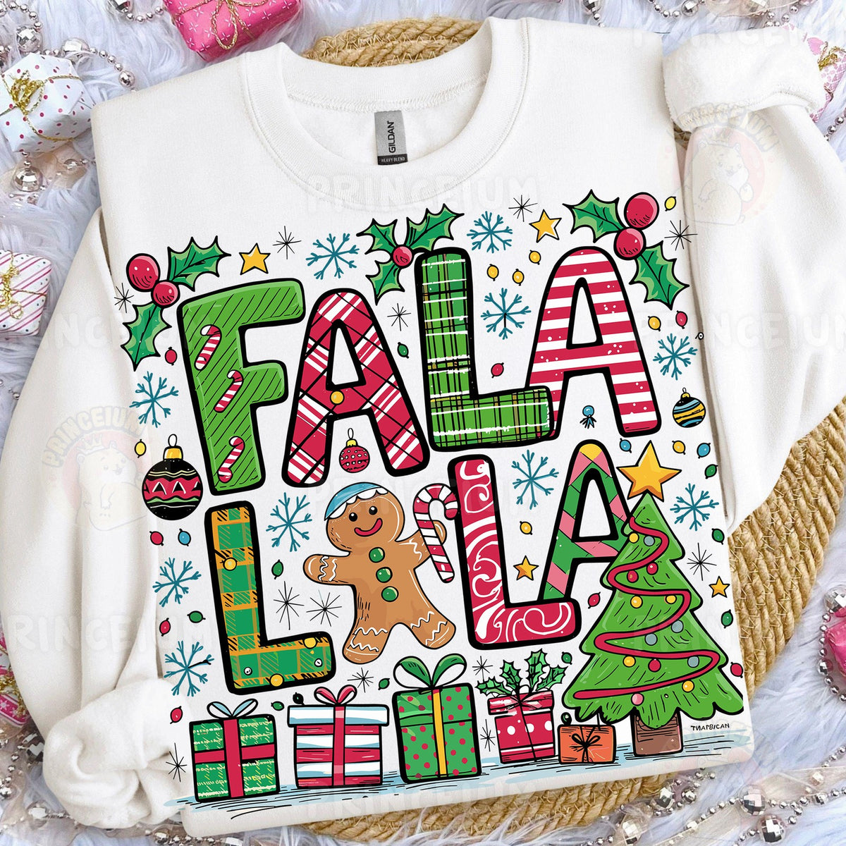 Fa La La Christmas Doodle