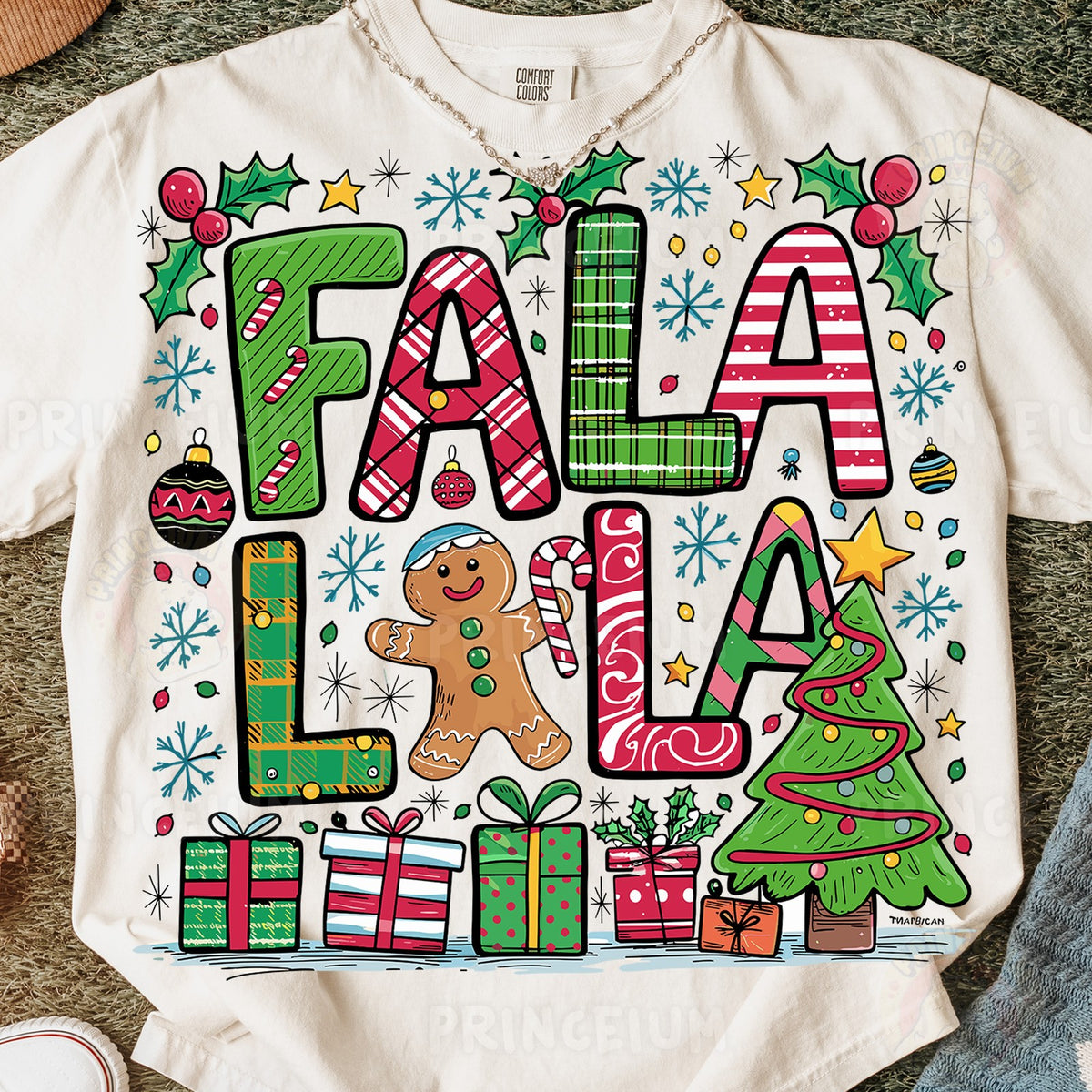 Fa La La Christmas Doodle