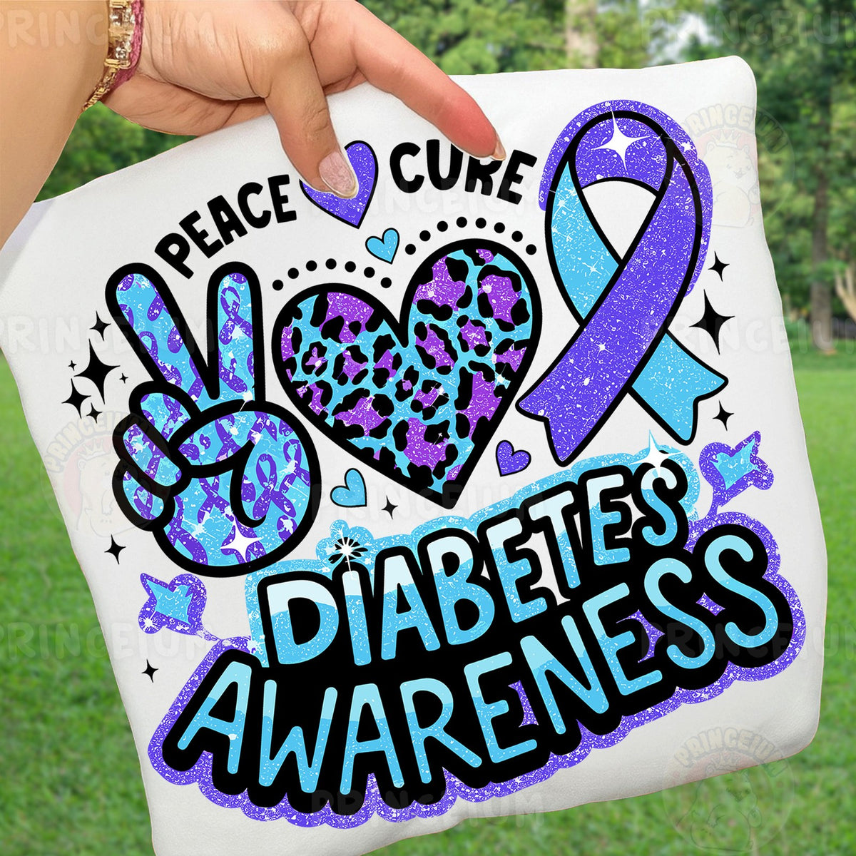 Peace Love Cure Diabetes Awareness
