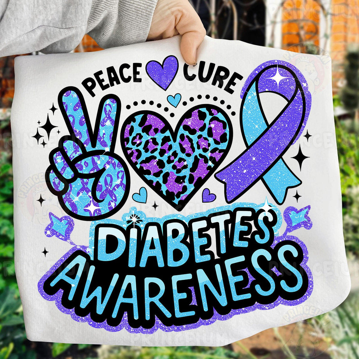Peace Love Cure Diabetes Awareness