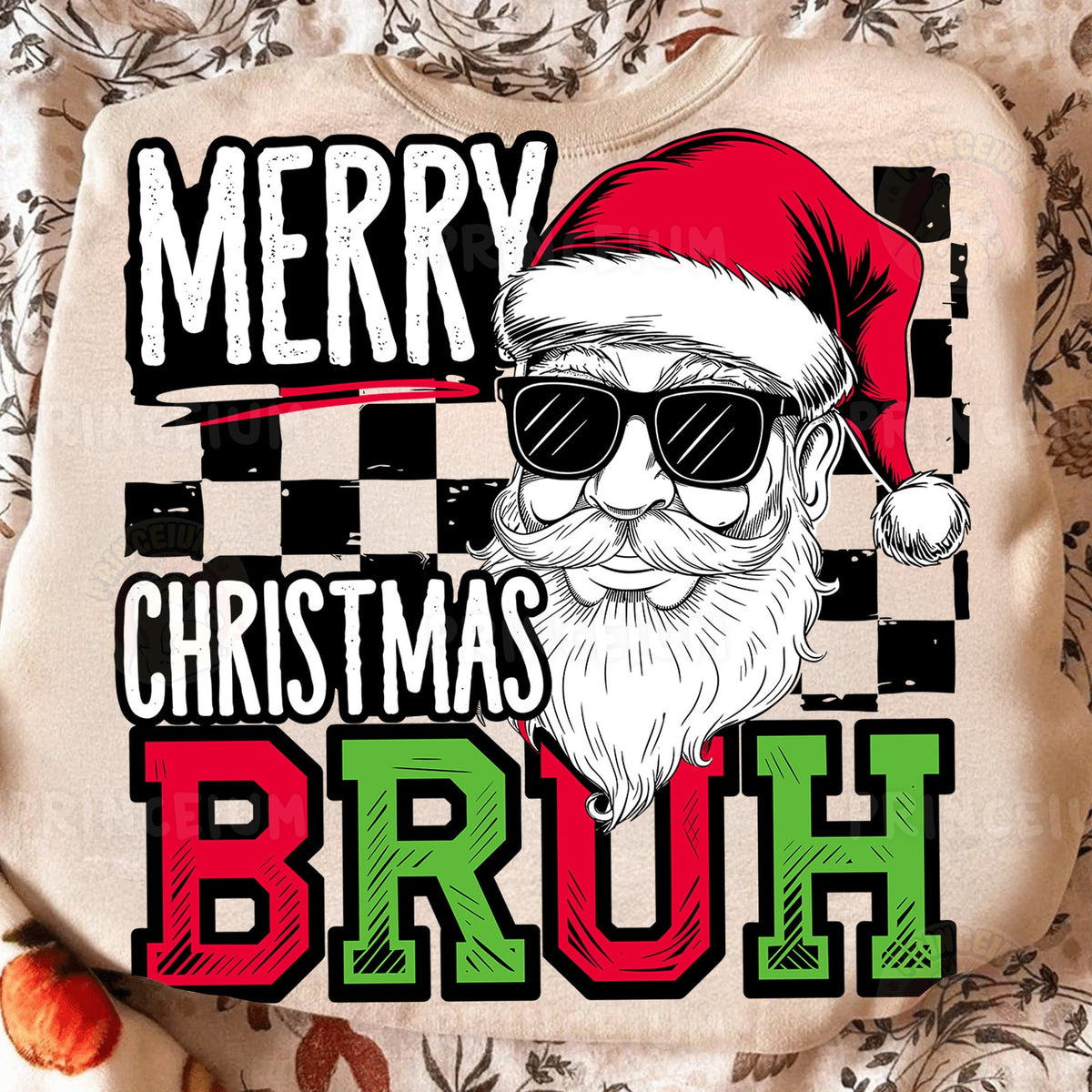 Merry Christmas Bruh Santa