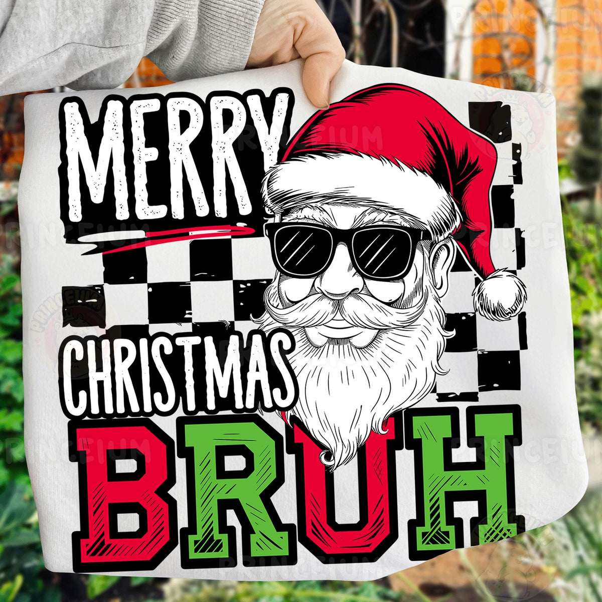 Merry Christmas Bruh Santa
