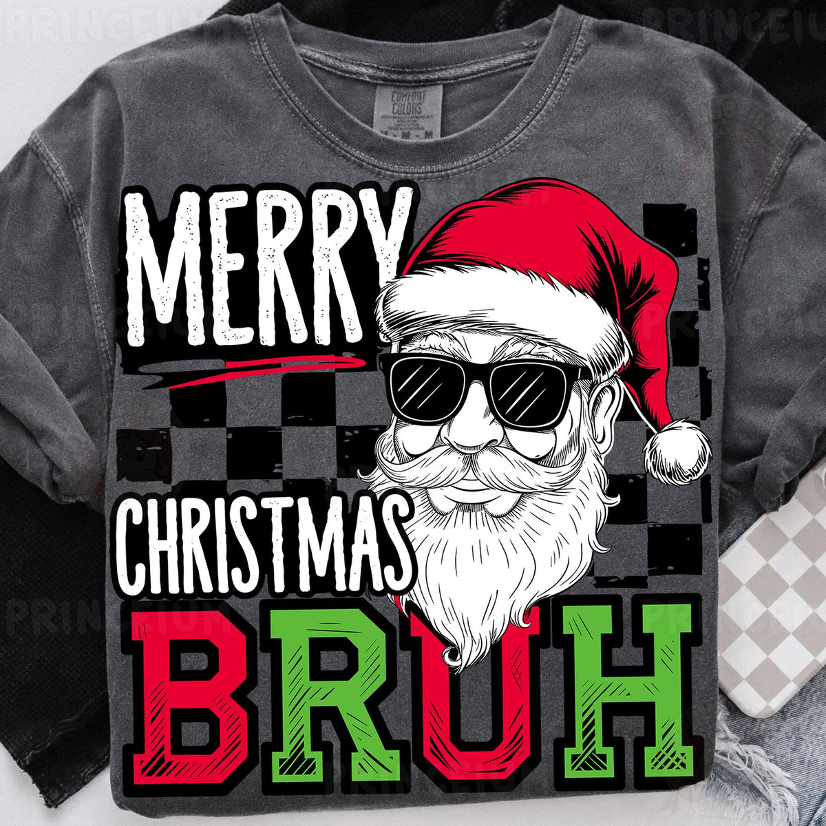 Merry Christmas Bruh Santa