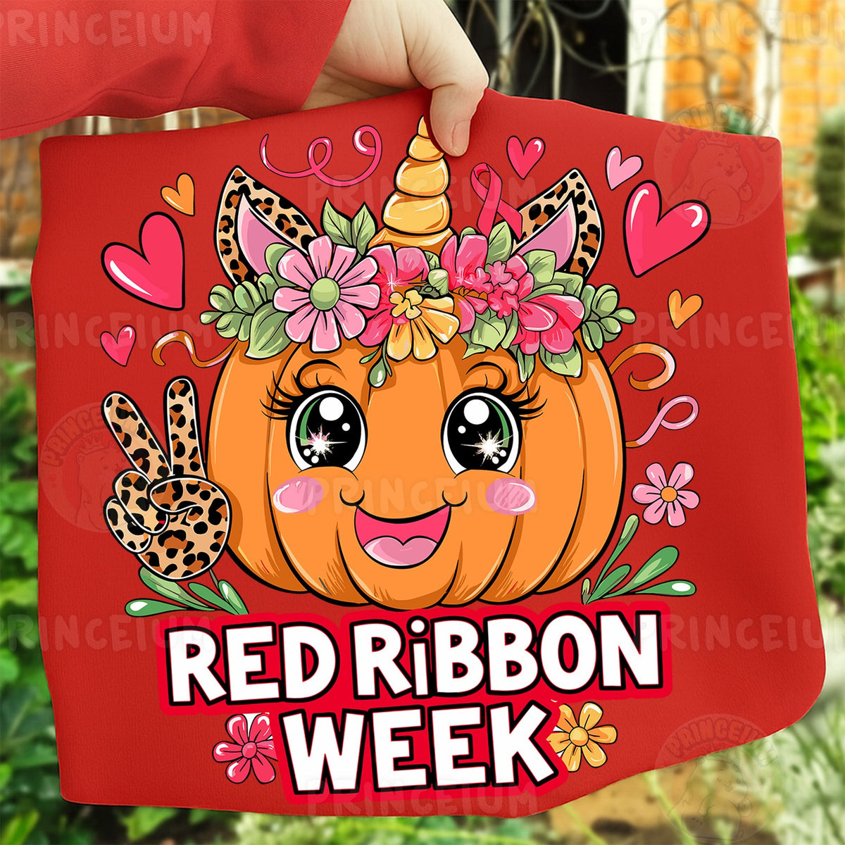 Unicorn Pumpkin Red Ribbon Week