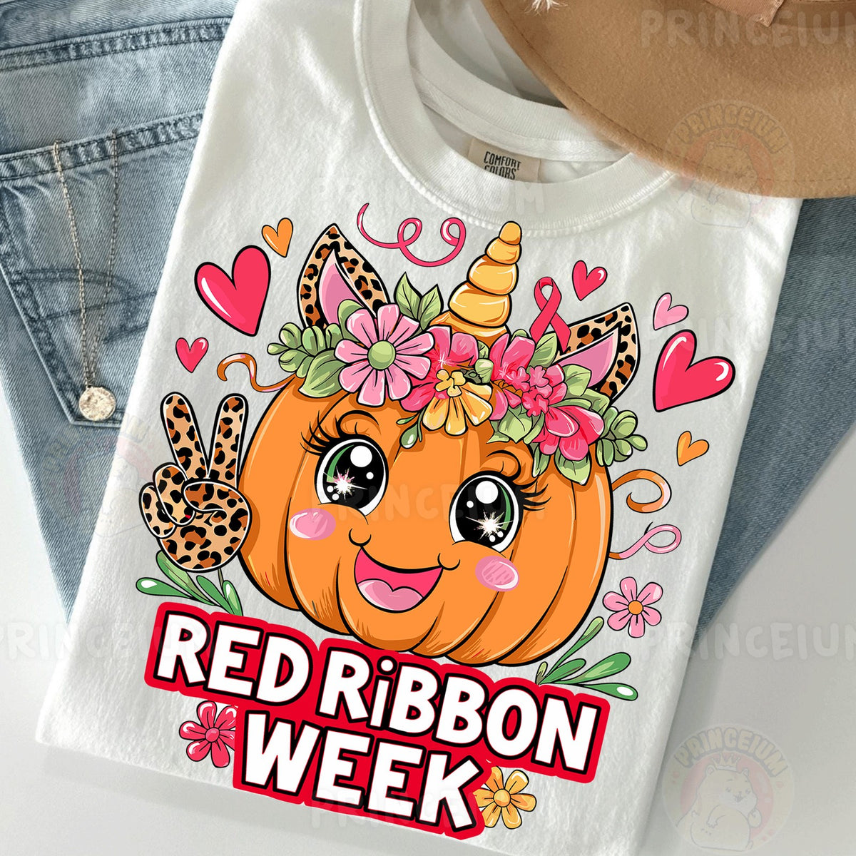 Unicorn Pumpkin Red Ribbon Week