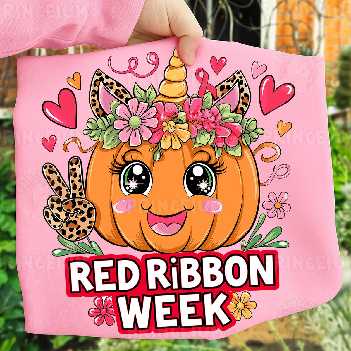 Unicorn Pumpkin Red Ribbon Week