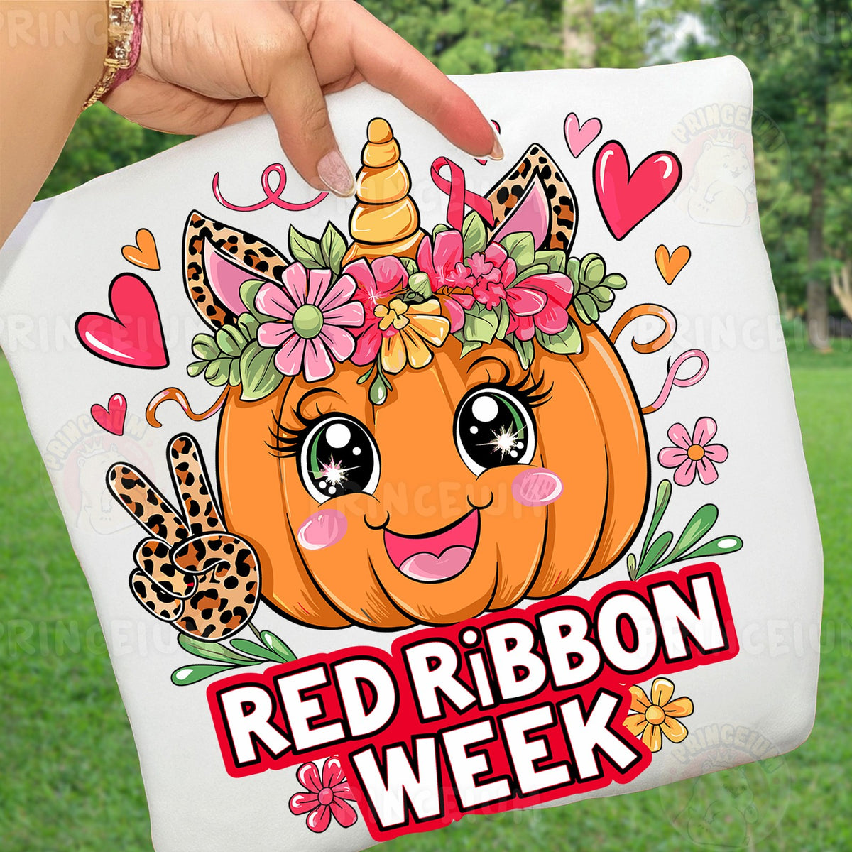 Unicorn Pumpkin Red Ribbon Week
