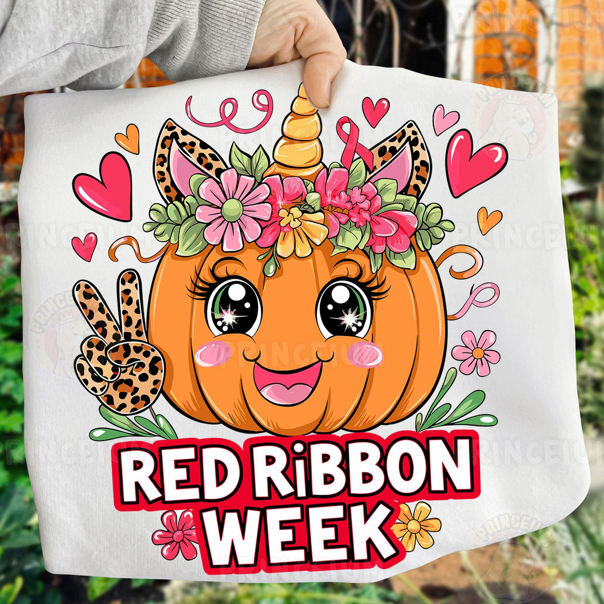 Unicorn Pumpkin Red Ribbon Week