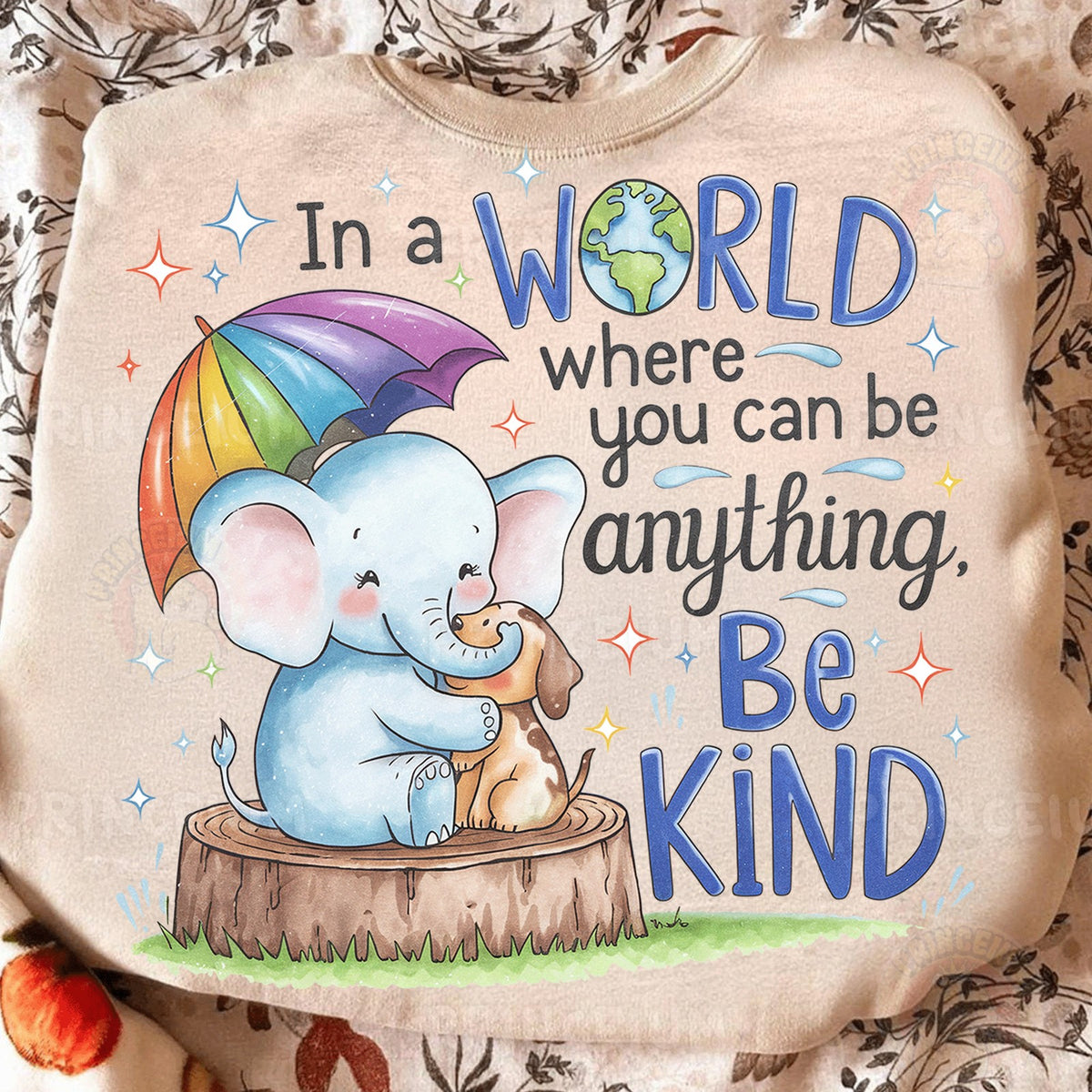 Be Kind Elephant & Puppy