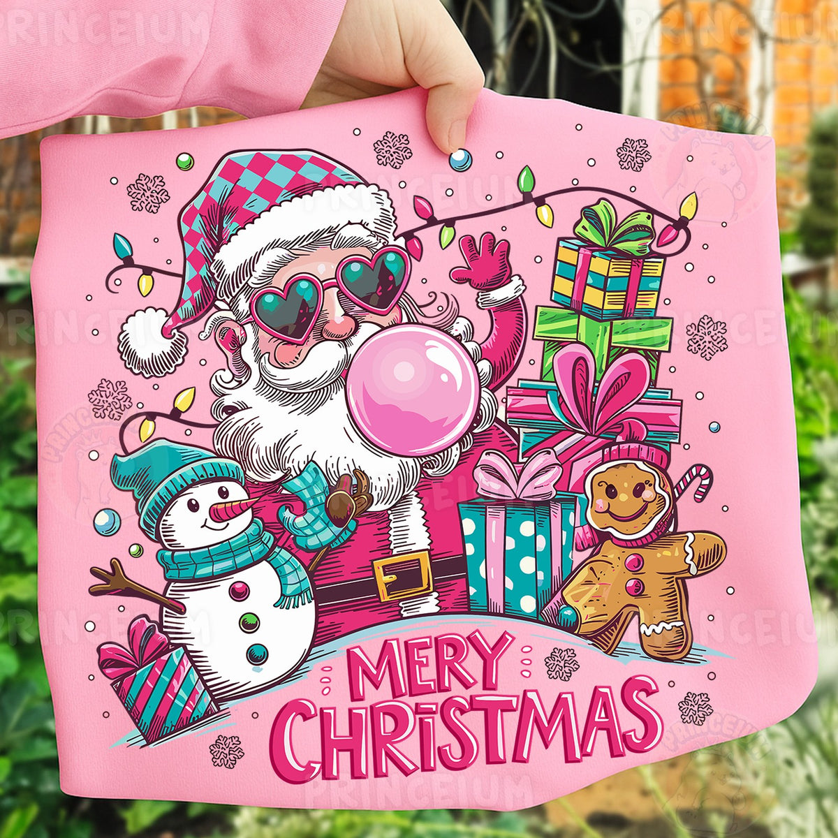 Bubblegum Santa Merry Christmas