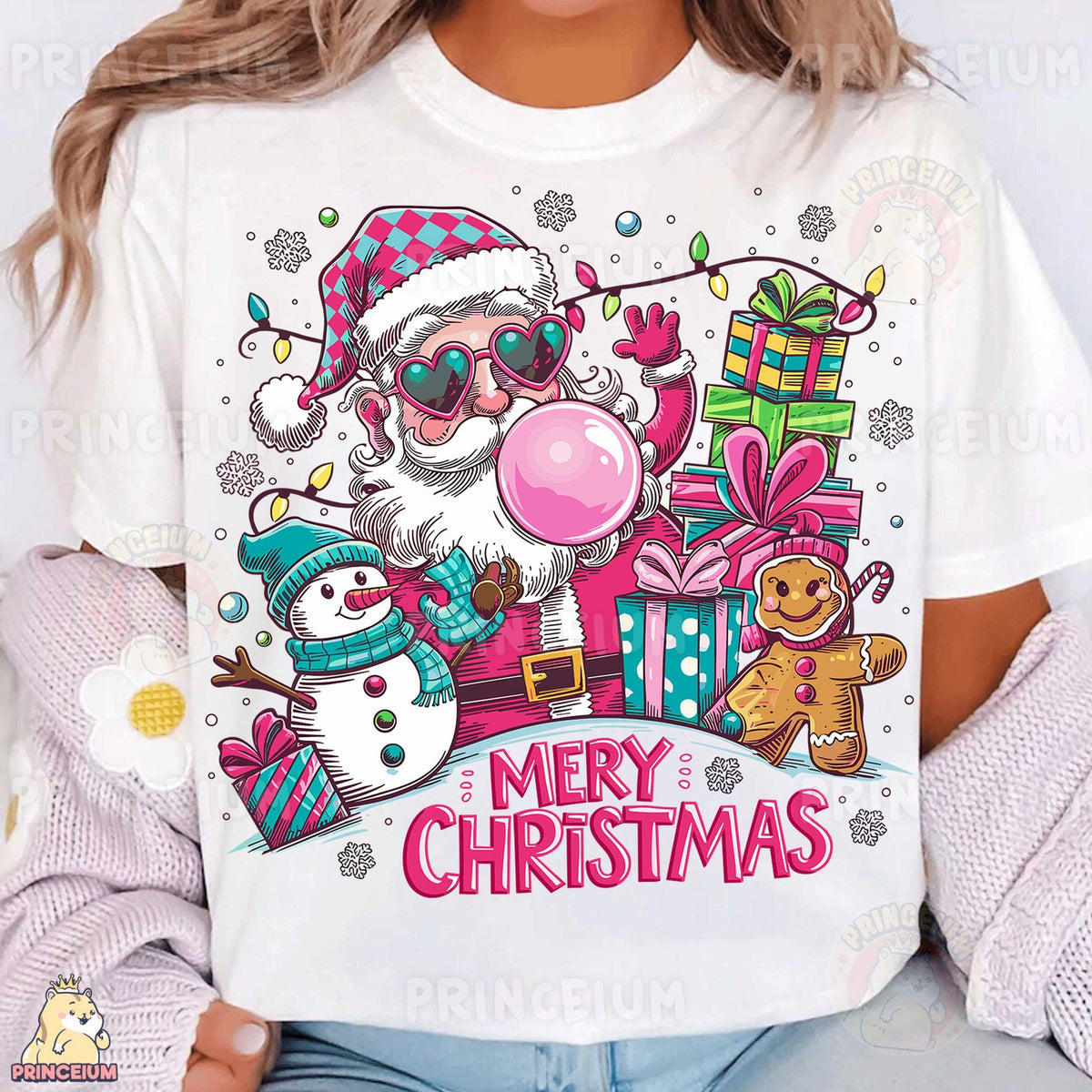 Bubblegum Santa Merry Christmas