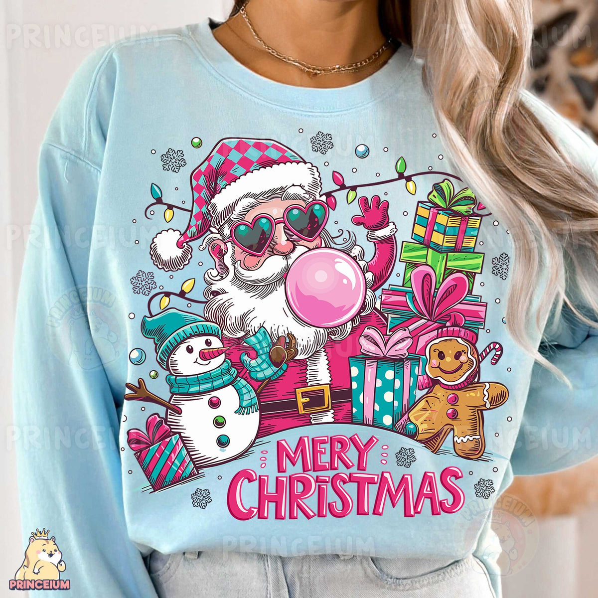 Bubblegum Santa Merry Christmas