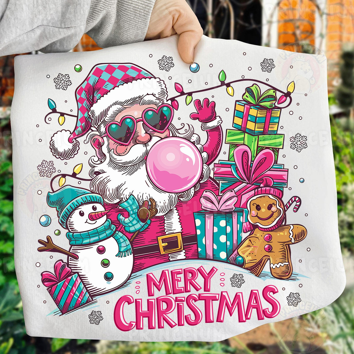 Bubblegum Santa Merry Christmas