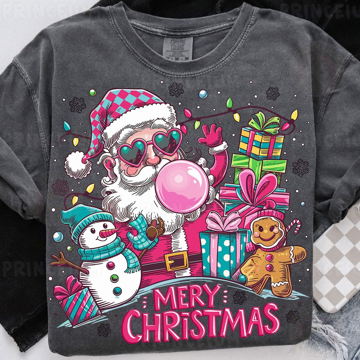 Bubblegum Santa Merry Christmas