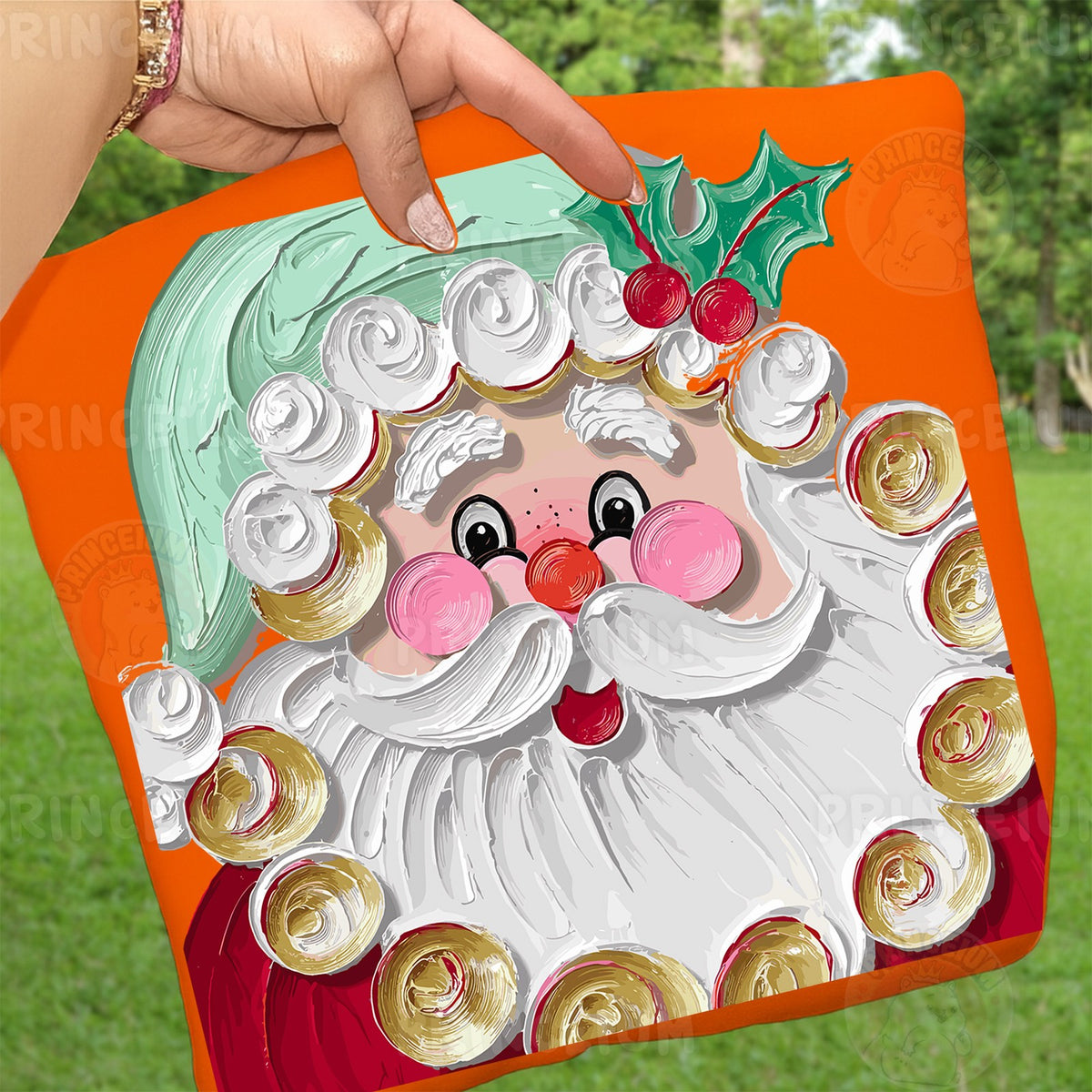 Vintage Painted Santa