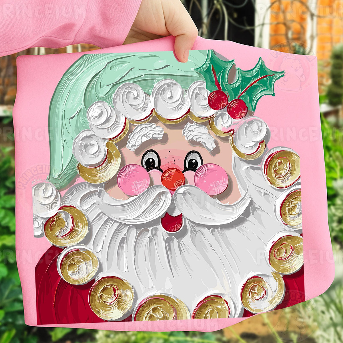 Vintage Painted Santa