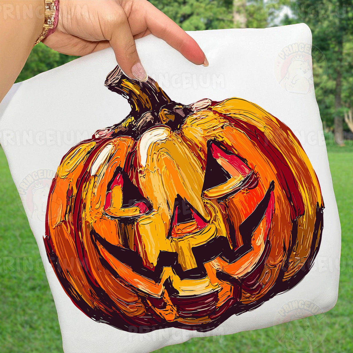 Painted Jack-O'-Lantern Pumpkin