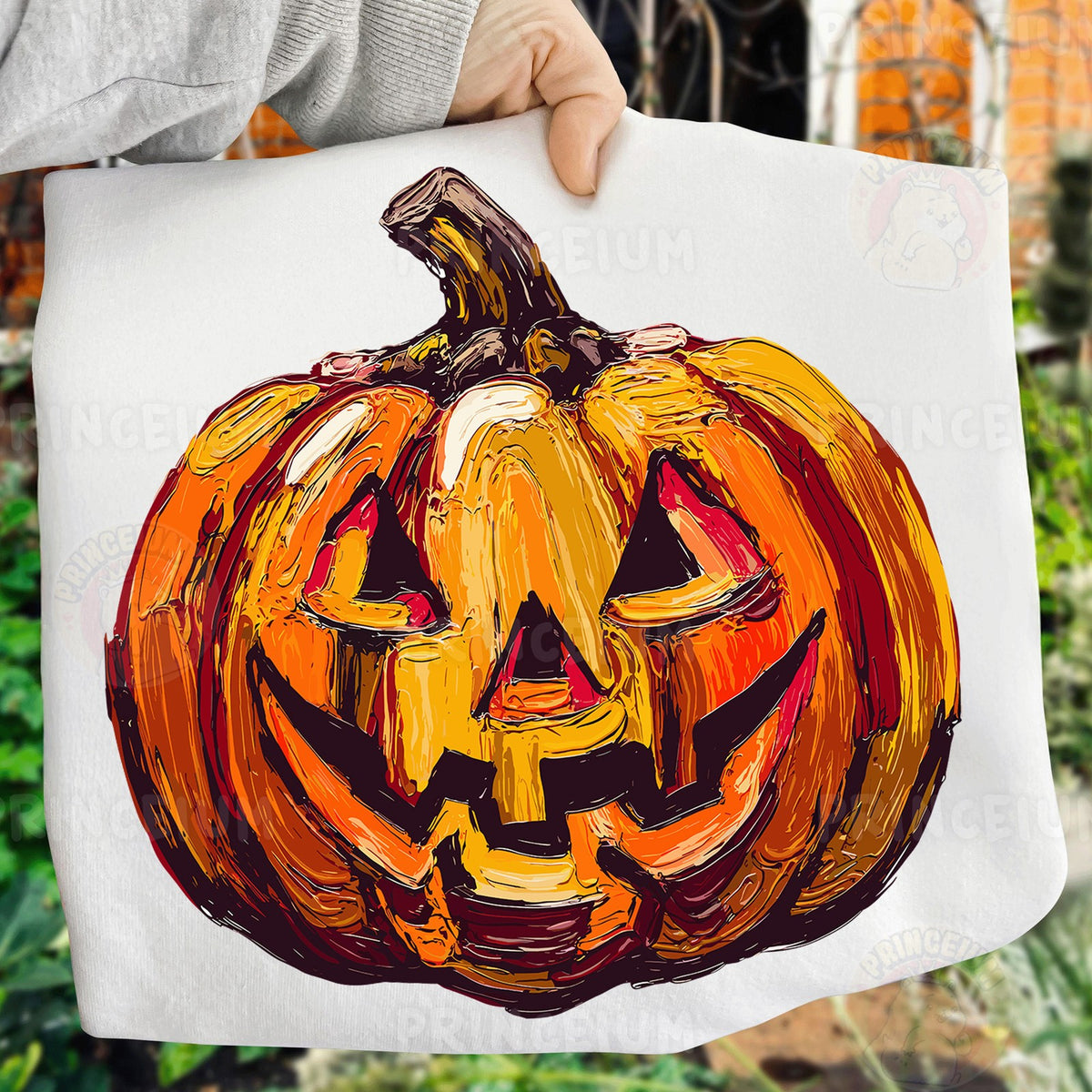 Painted Jack-O'-Lantern Pumpkin