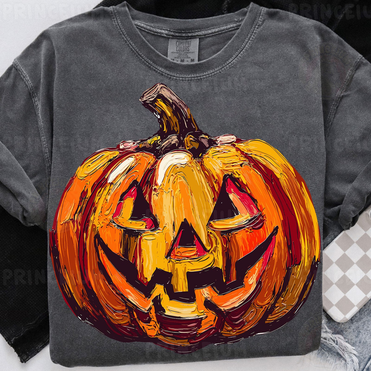 Painted Jack-O'-Lantern Pumpkin