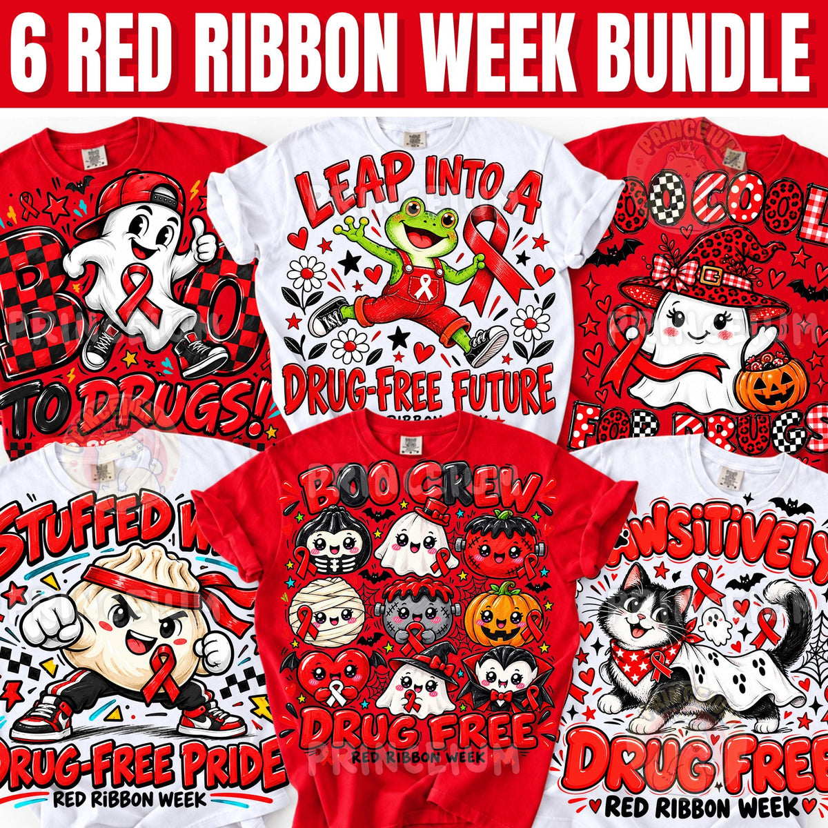 Boo to Drugs & Leap Into a Drug-Free Future Red Ribbon Week Bundle