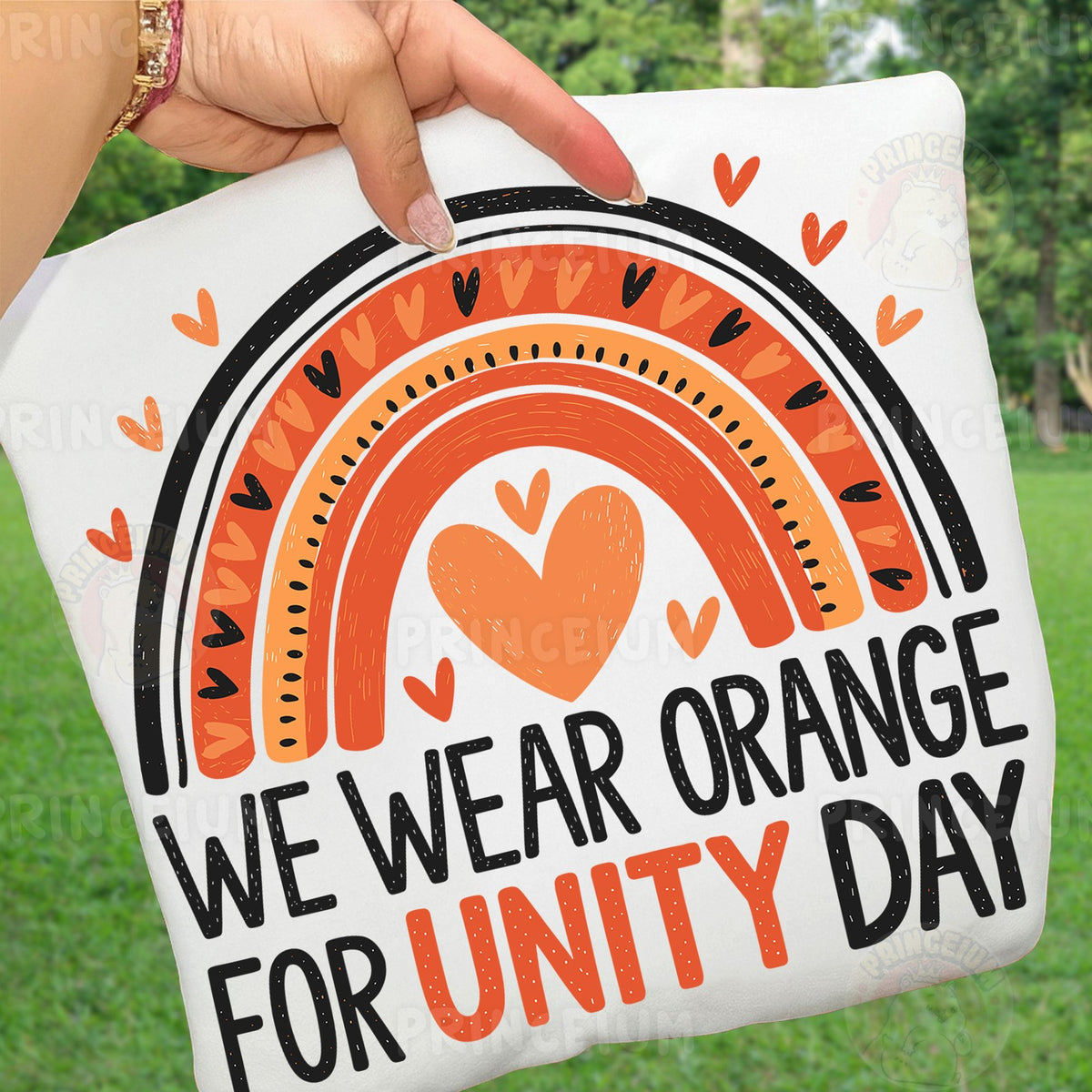 We Wear Orange Unity Day Rainbow