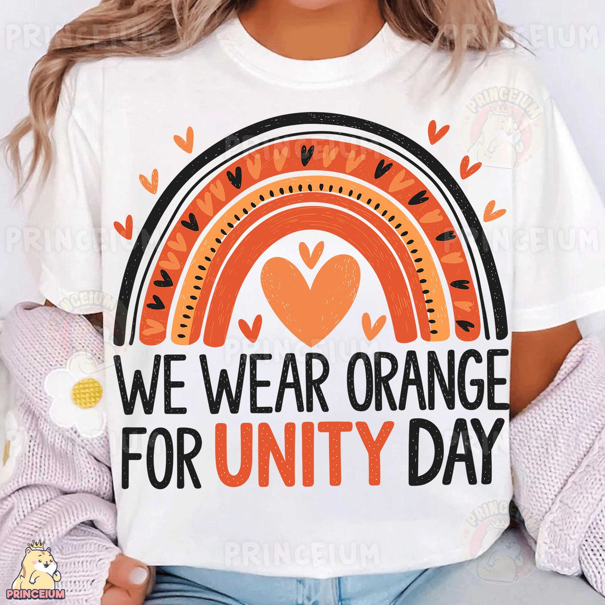 We Wear Orange Unity Day Rainbow