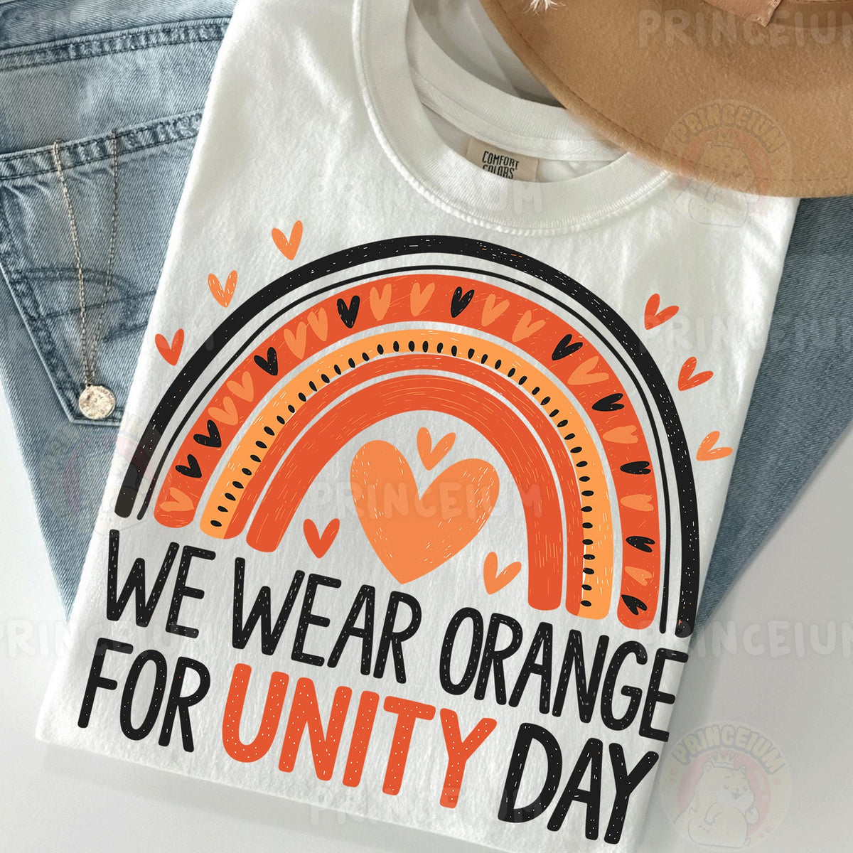 We Wear Orange Unity Day Rainbow